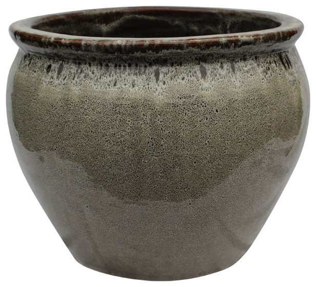 20 Ceramic Oriental Fish Bowl Planter Asian Outdoor Pots And 20 Ceramic Oriental Fish Bowl Planter Asian Outdoor Pots And Planters By Furnishings