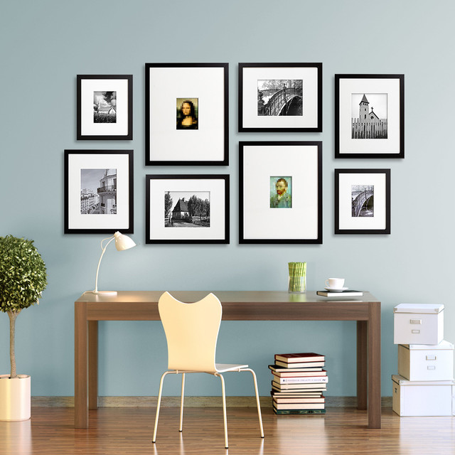 Gallery wall layouts – using EasyGallery® frames - Modern - Chicago - by  Change of Art® | Houzz UK