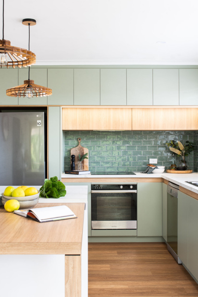 This is an example of a scandinavian kitchen in Hobart.