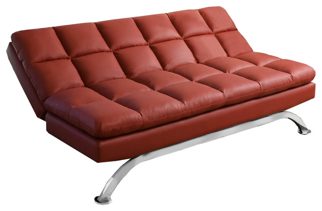 abbyson vienna bonded leather euro lounger sofa white