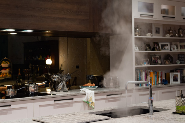 Instant boiling water! traditional-kitchen