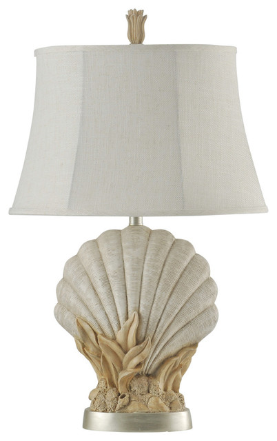 Avoca Beach Coastal Sheel Table Lamp, Kirklands Coastal Table Lamps
