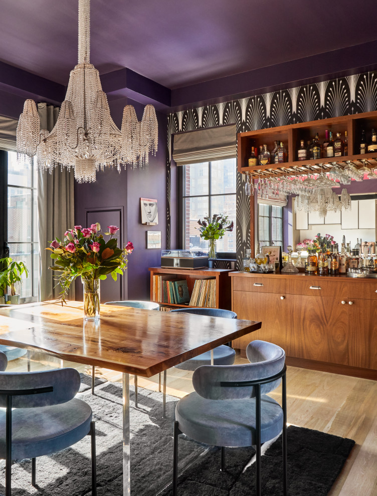 Eclectic dining room photo in New York