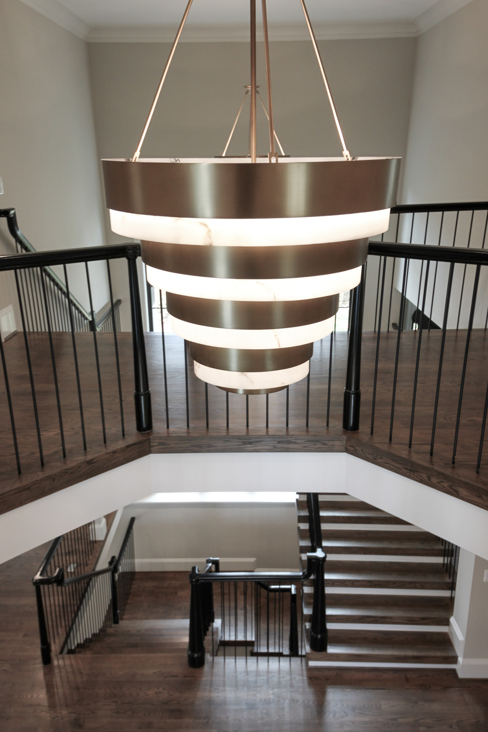 89_Eclectic and Edgy Staircase in French Contemporary Residence, McLean VA 2210