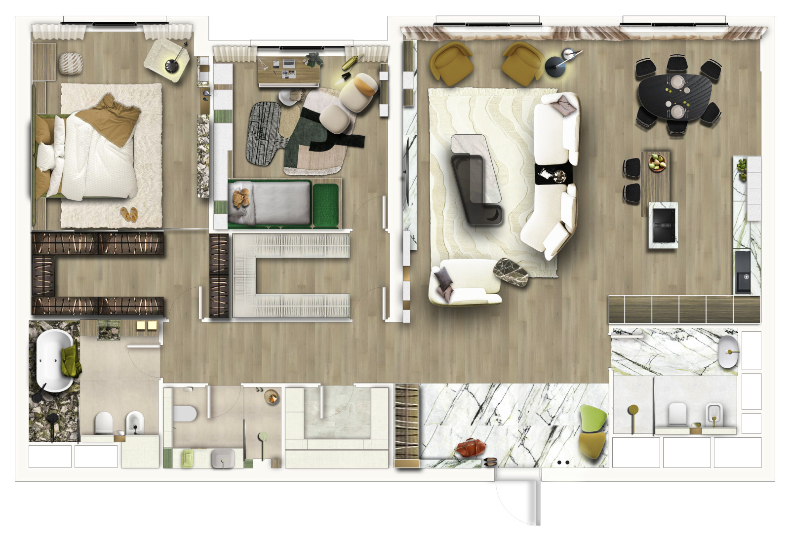 Secret Place. Эскизный проект (Компьютерная подача)