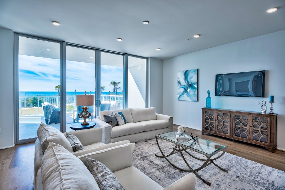 Seagrove Condo - Beach Style - Living Room - Miami - by Design and ...