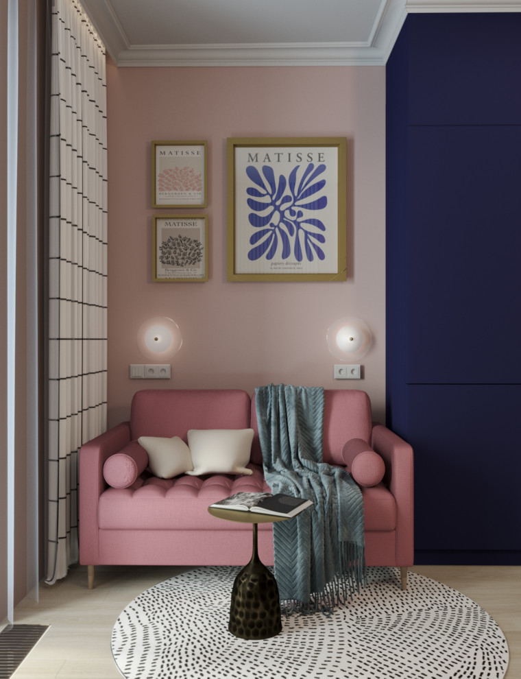 Проект однокомнатной квартиры для молодой девушки