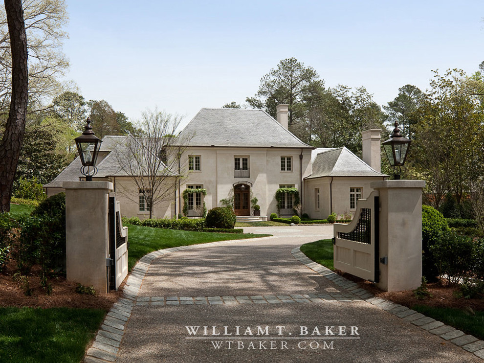 French Style House Transitional Exterior Atlanta By