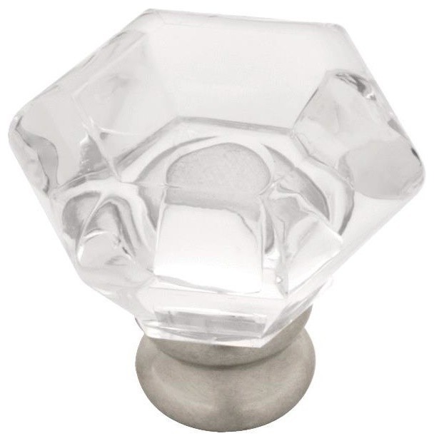 Acrylic Faceted Cabinet Knob Contemporary Cabinet And Drawer