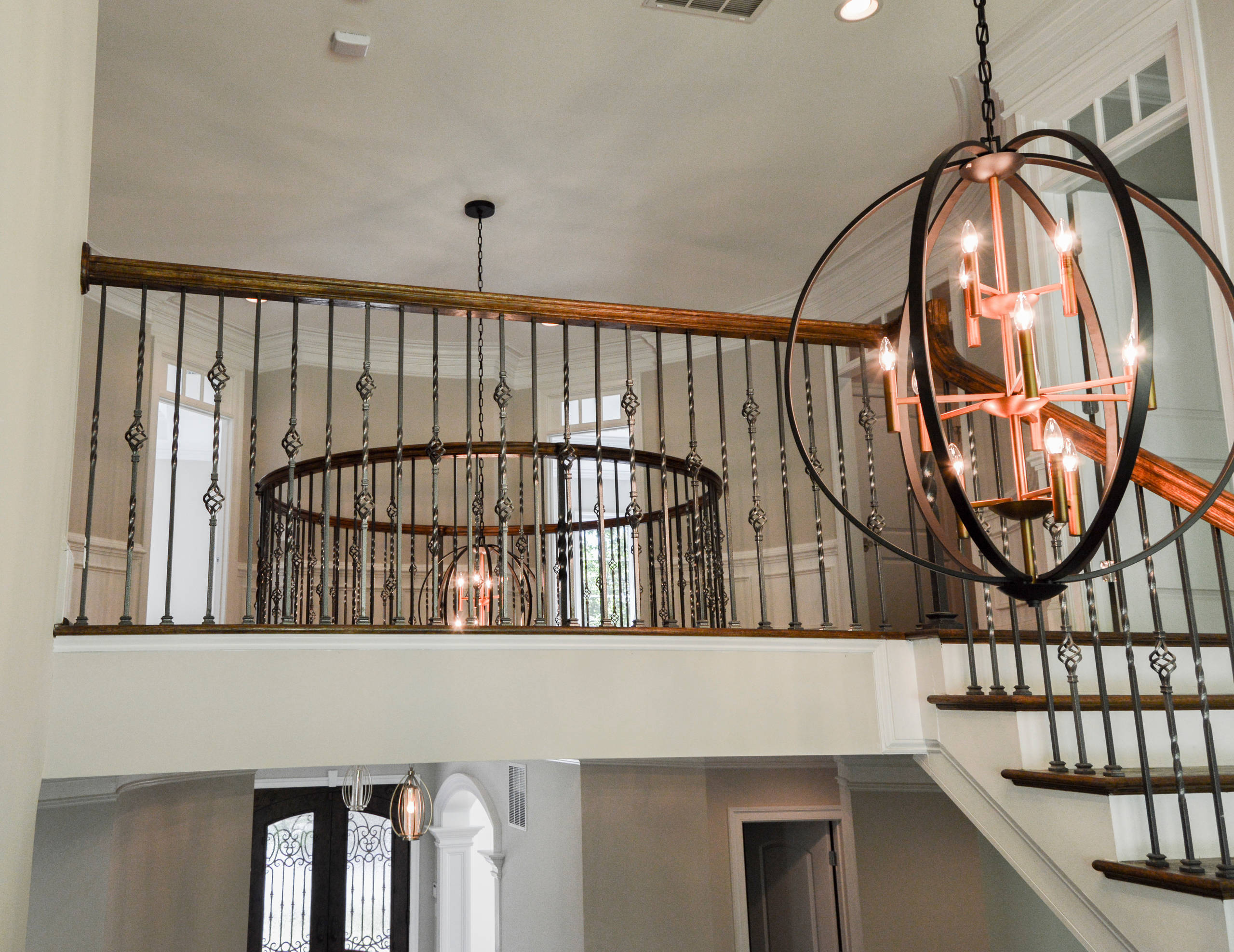 38_European Style Circular Balcony and Multi-level Staircase, Middleburg, VA 201