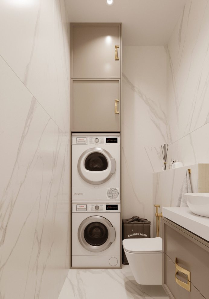 "Тёплое какао", квартира в ЖК "Дворянский", 98 м2