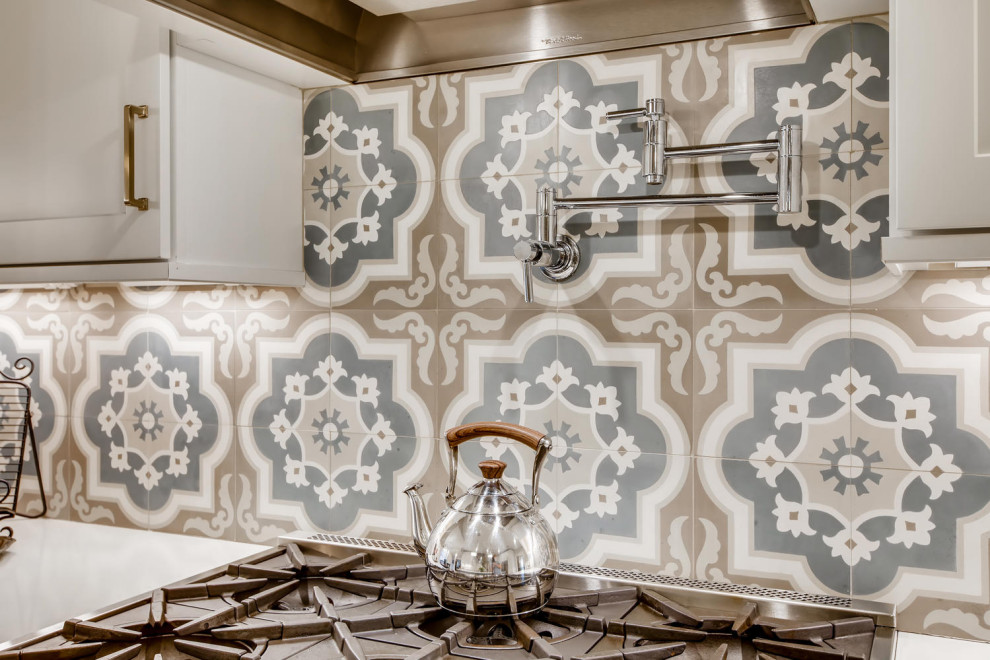 Transitional kitchen photo in Denver