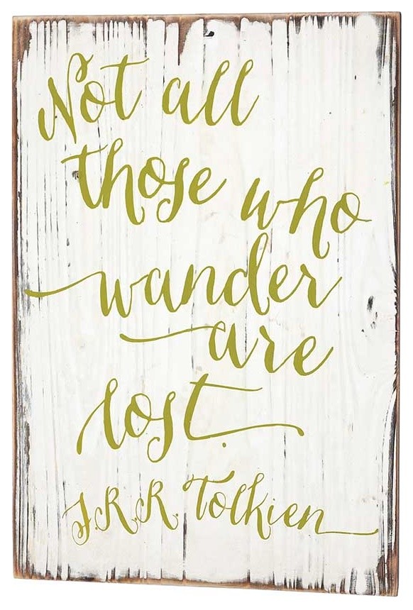 "Not All Those Who Wander Are Lost" Wall Plaque