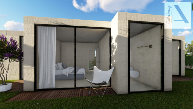 CASA CON BARCA modern-exterior