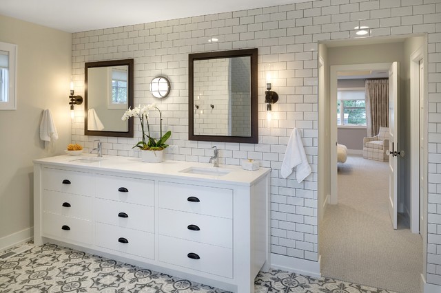 Eclectic Edina transitional-bathroom