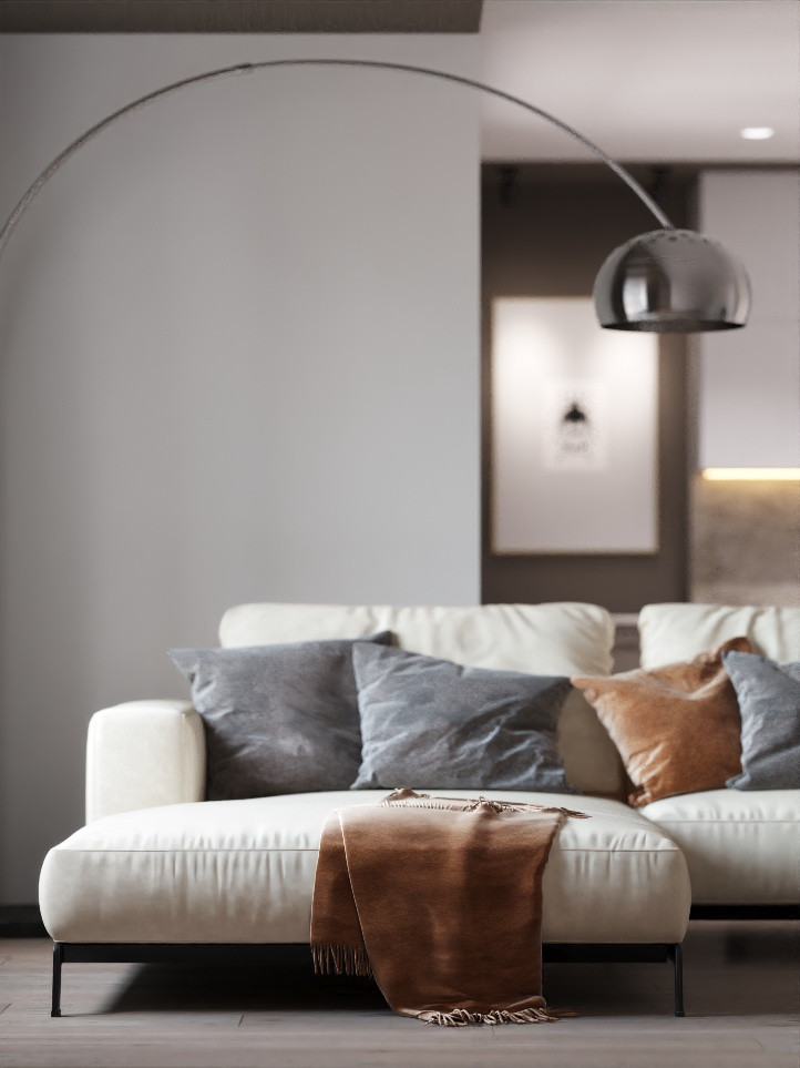 Квартира для молодой семьи в современном стиле