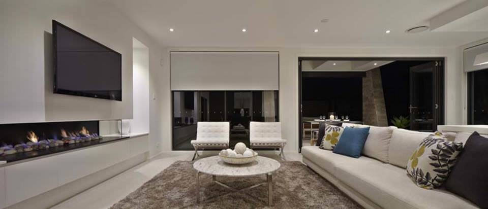 Contemporary living room in Sydney.