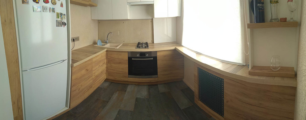 Кухни с фасадами из пластика