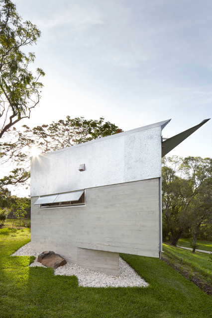 Keperra House industriell-fasad