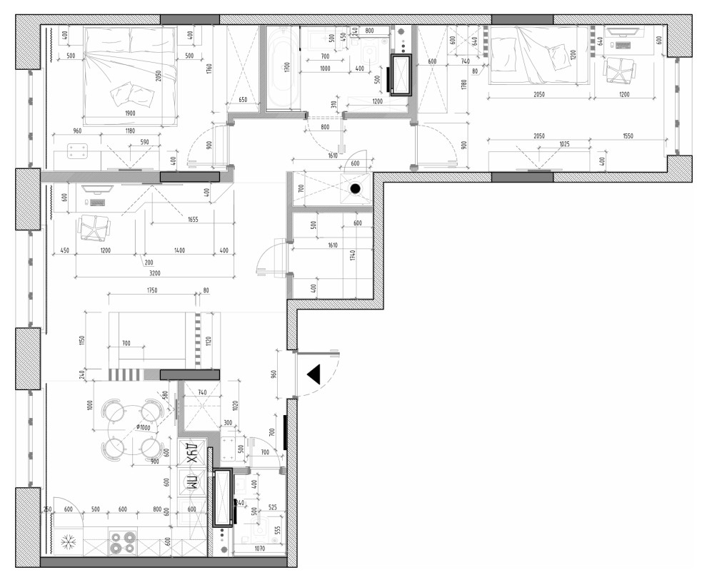 Нежная трешка 79м2 для семьи