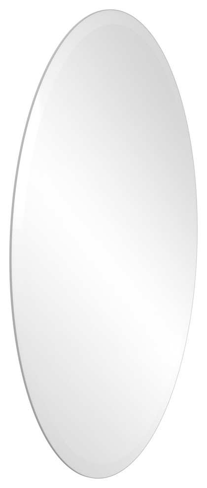 Frameless Oval Wall Mounted Mirror, Mrov-95