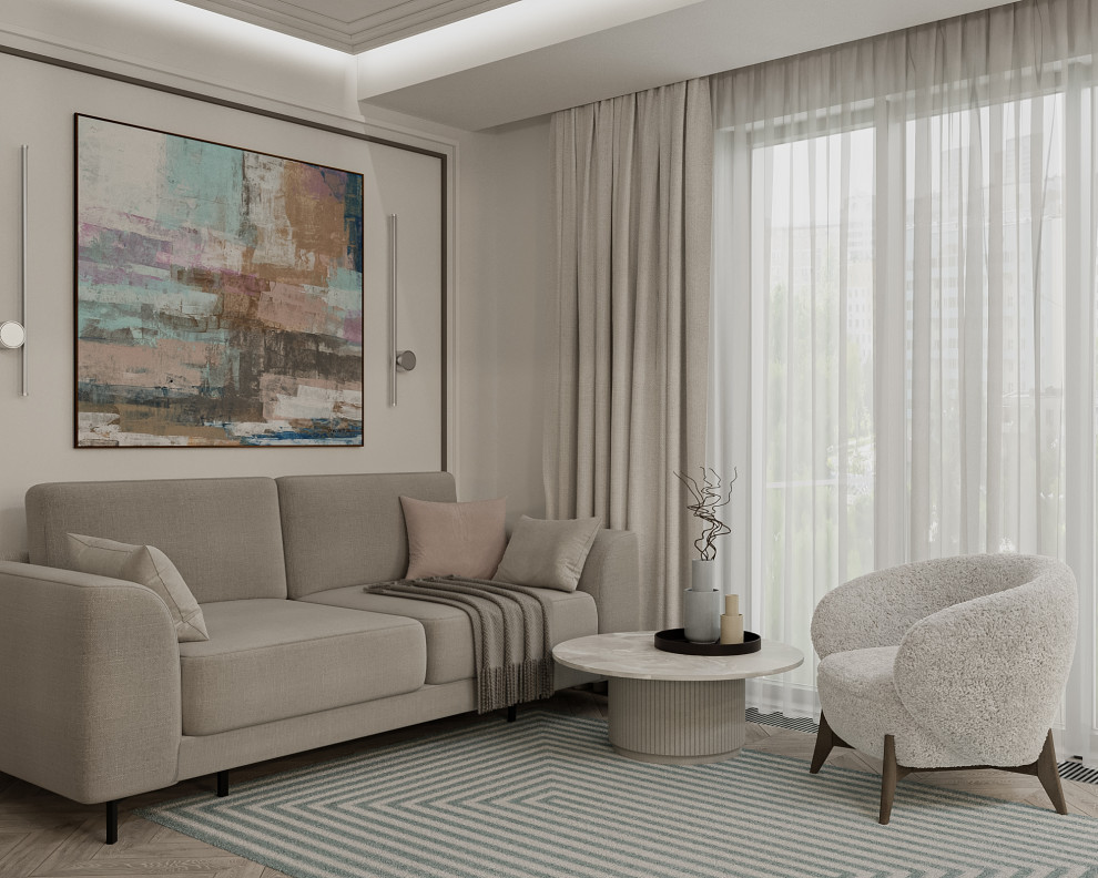 Кухня-гостиная в ЖК Сады Пекина