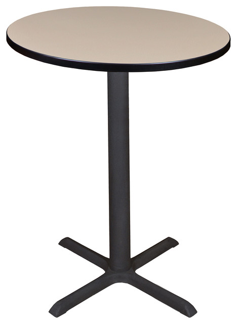 Cain 30" Round Cafe Table, Beige