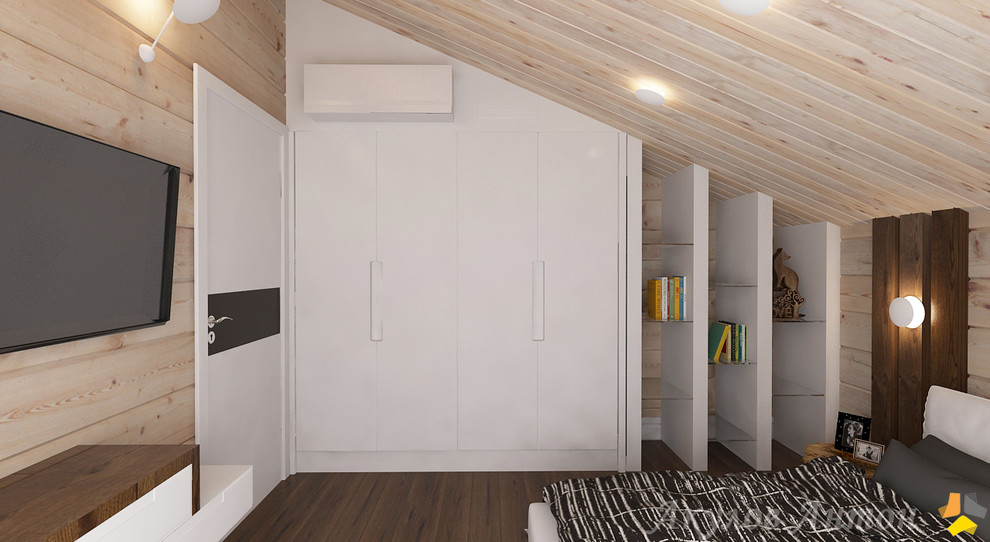 Дизайн-проект коттеджа из клееного бруса. 200 кв.м.