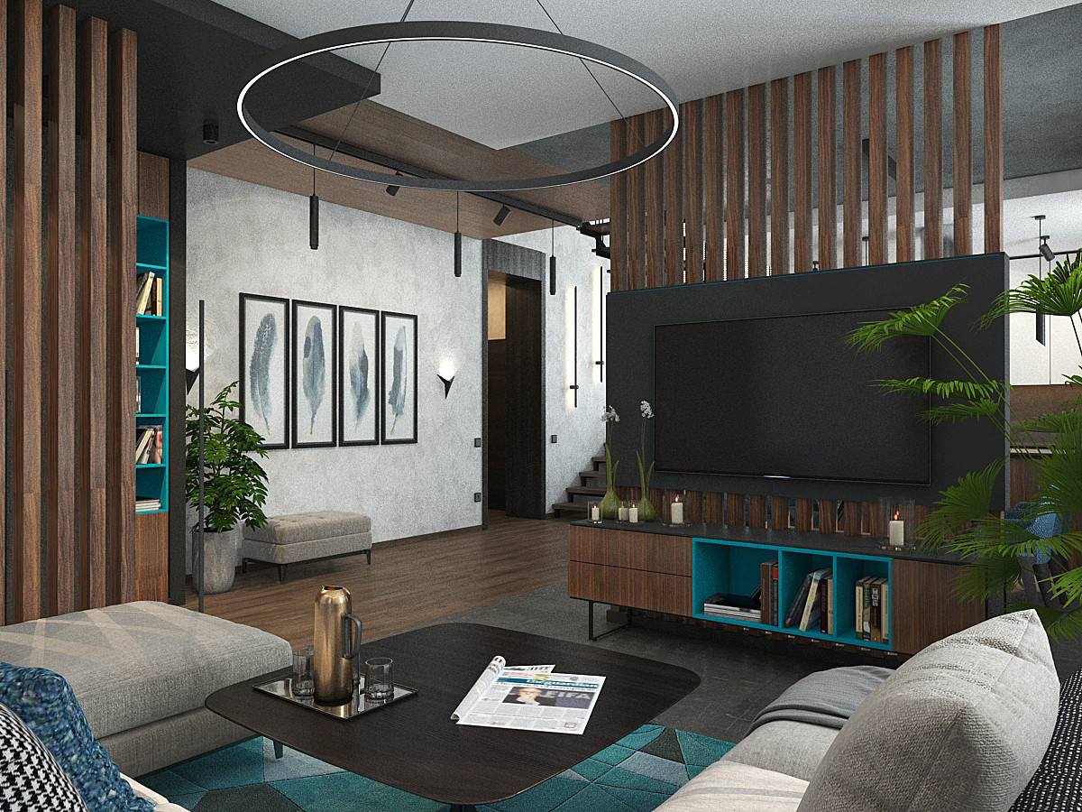 Проект дома общей площадью 198 м2