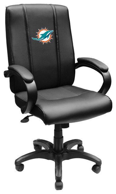 Miami Dolphins Primary Executive Desk Chair Black