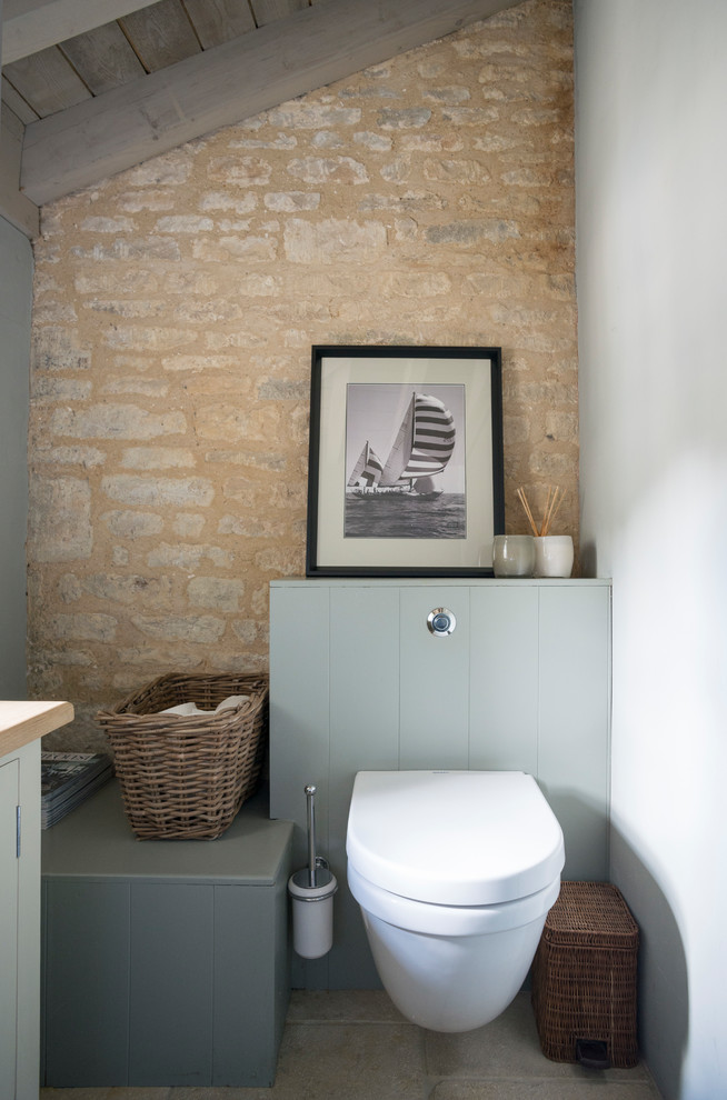 Design ideas for a rural cloakroom in Gloucestershire.