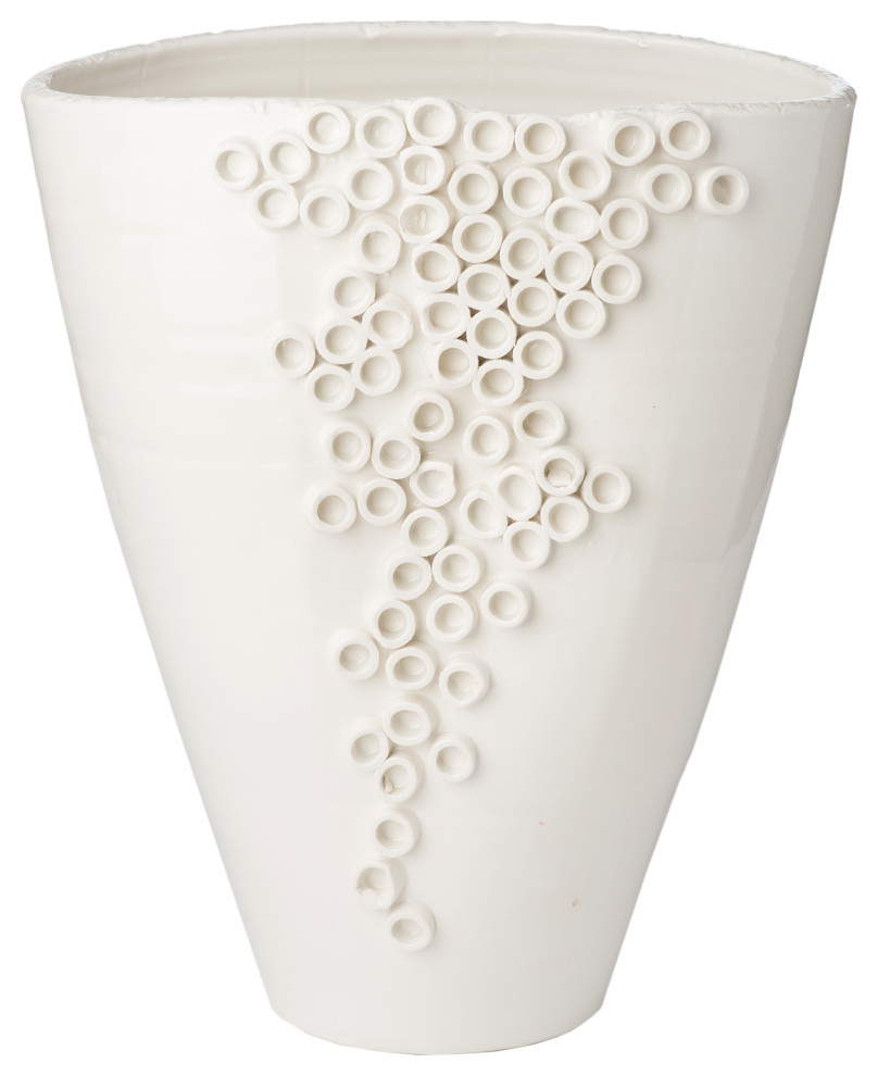 Cerchio Vase, White