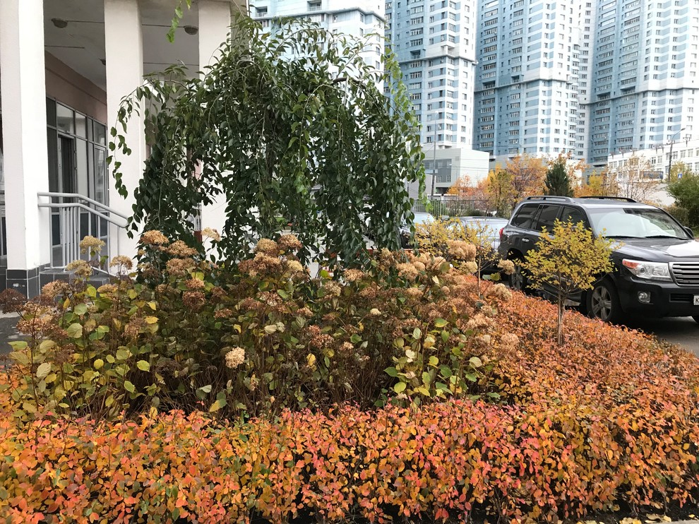 Оформление входа в подъезд многоквартирного дома на Ходынке ЖК "Гранд парк"