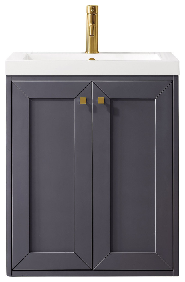 James Martin Vanities E303V24WG Chianti 24" Wall Mounted Single