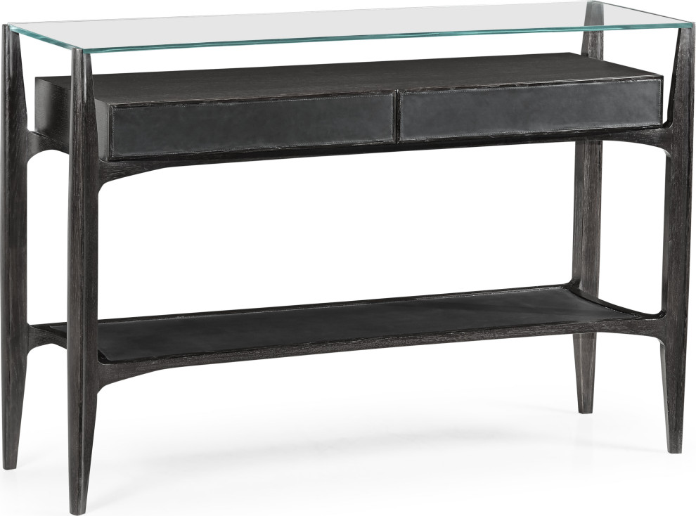 Architects House Architects Black Leather & Console Table