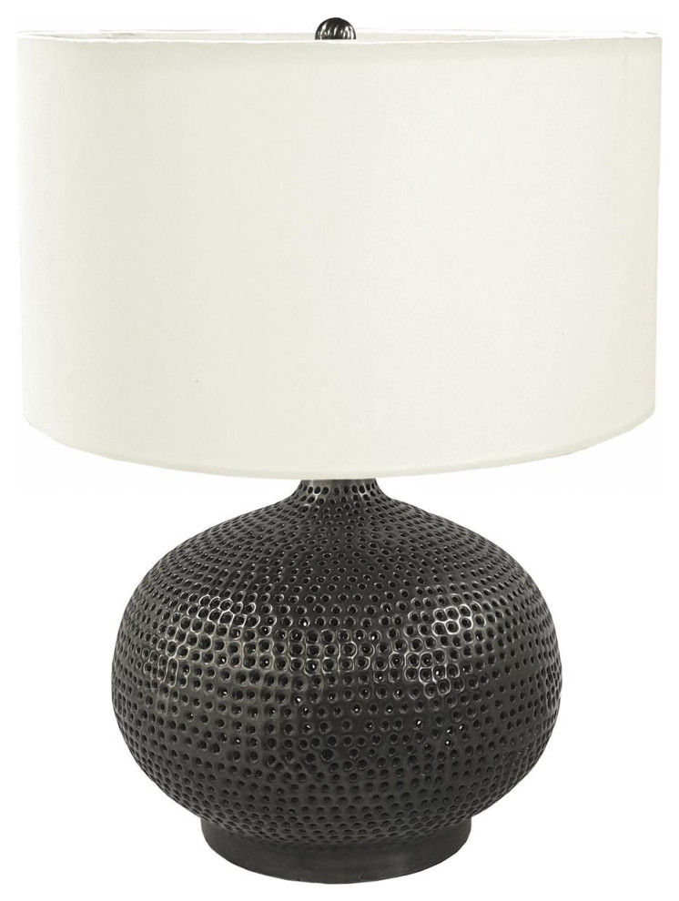 Jarvis Table Lamp, Grey and Cream