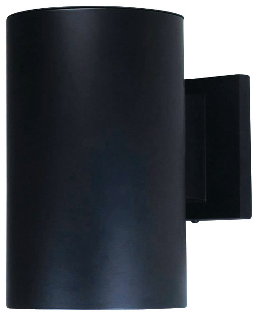 Outdoor Cylinder Wall Mount Black Down Light Contemporary Outdoor Cylinder Wall Mount Black