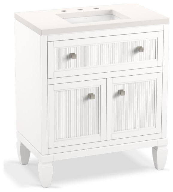 Hearthaven 30" Bathroom Vanity Set Transitional Bathroom Vanities