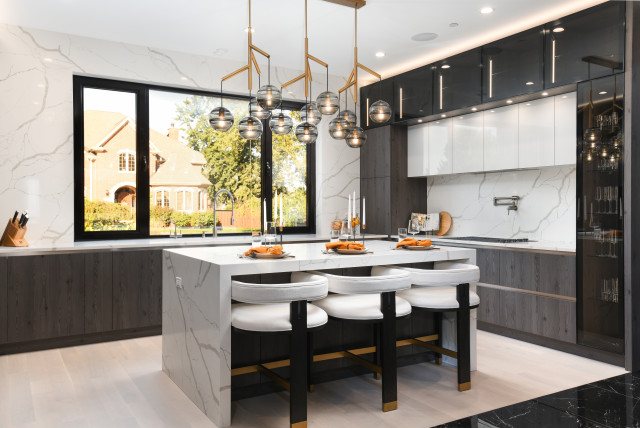 iDESIGN-BUILD CONSTRUCTION - MODERN KITCHEN trendy-koekken