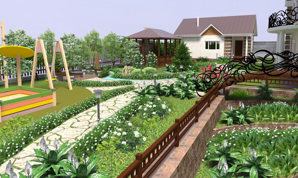 Ландшафтный дизайн коттедж