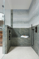 10 Showers With Stylish Built-In Bench Ideas