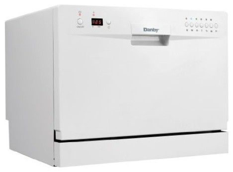 6 Place Setting Countertop Dishwasher, White