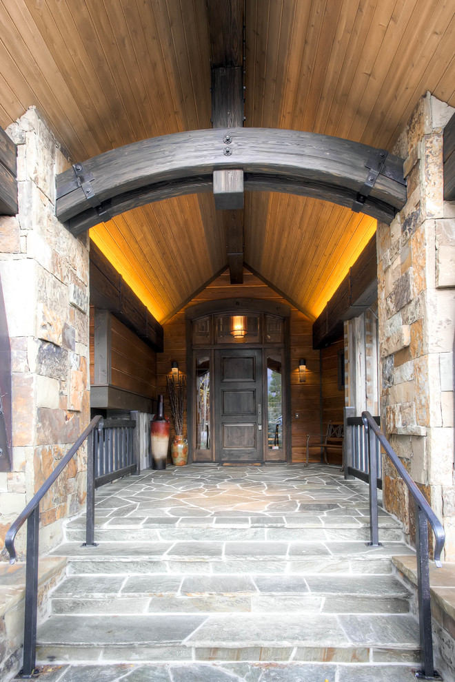 Inspiration for a transitional entryway remodel in Denver