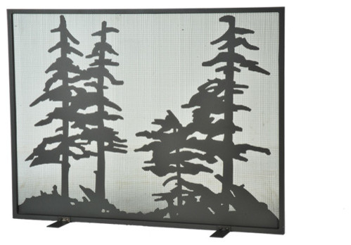44W X 33H Tall Pines Fireplace Screen