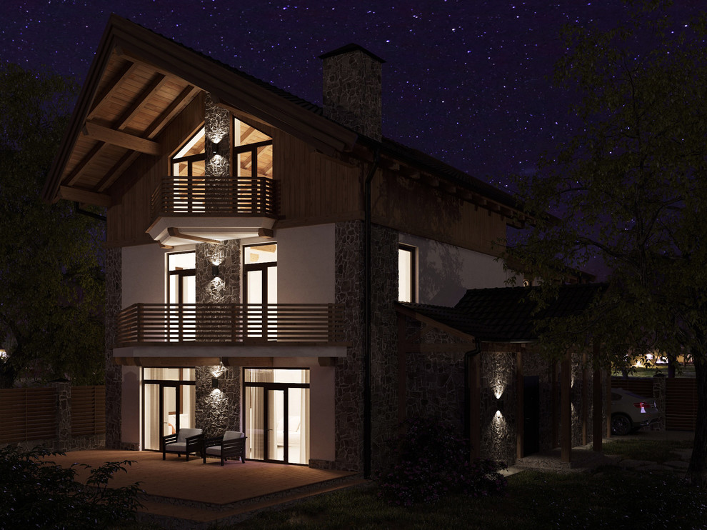 Шале, дом в горах. Проект текущий