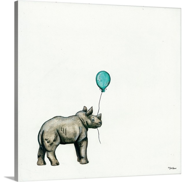 RHINO ELEPHANTS CANVAS WALL ART PICTURE PRINT VARIETY OF SIZES