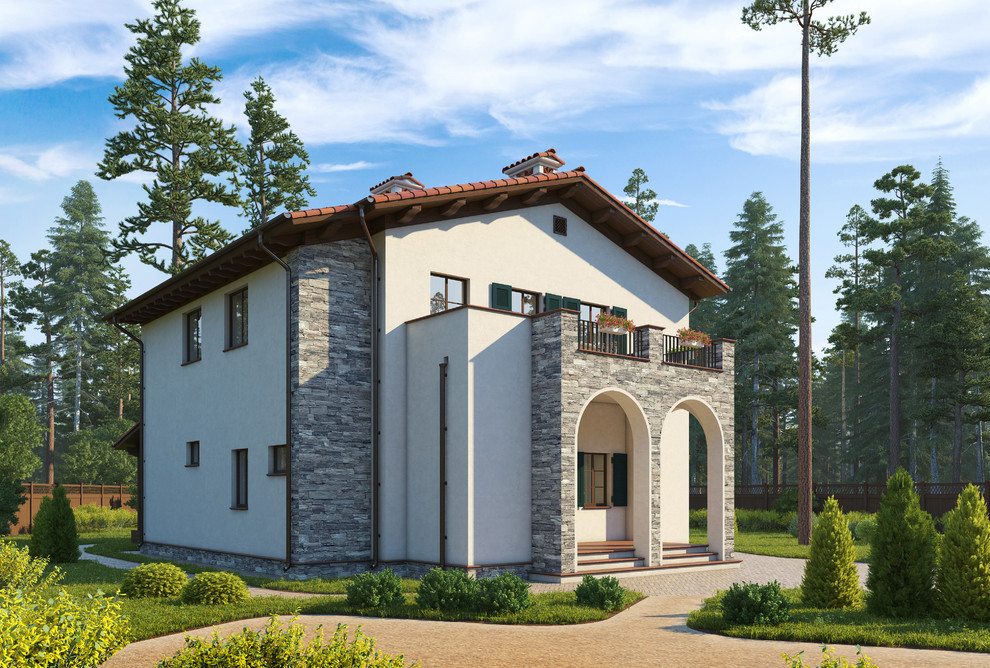 проект дома в СРЕДИЗЕМНОМОРСКОМ стиле