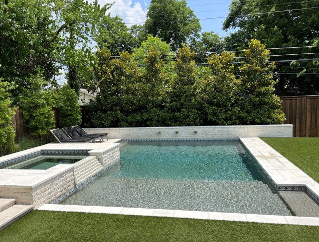 Contemporary & Geometric Pool & Spa contemporaneo-piscina
