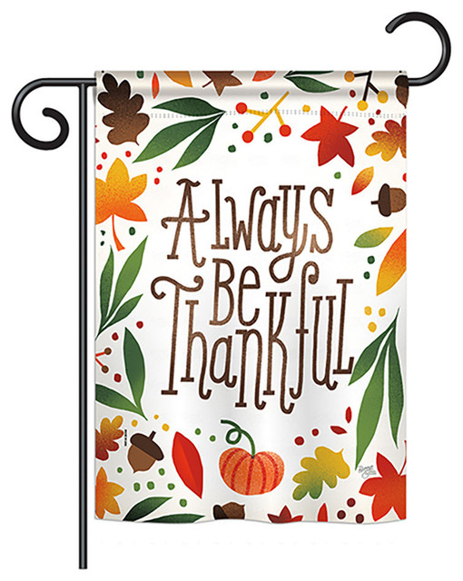 Always Be Thankful Fall, Seasonal Garden Flag 13