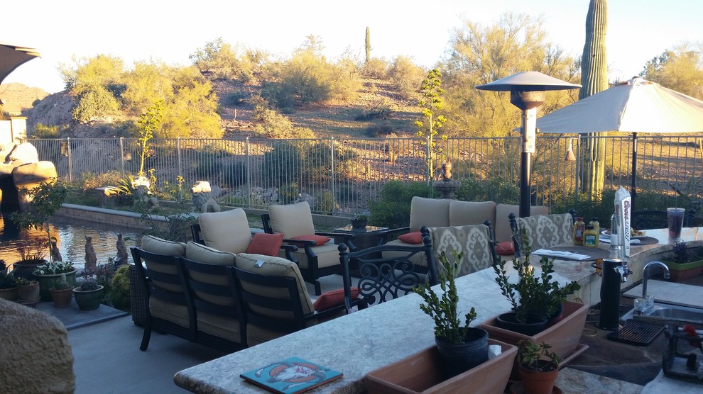 The view from the Outdoor Kitchen Bar and Beer Tap